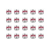 Wholesale Stainless Steel Rhinestone Cylindrical Beads Jewelry For Diy Bracelet And Necklace Trendy Style With Diamond Pattern And Epoxy Process