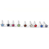 Wholesale Stainless Steel Rhinestone Fivepointed Star Nose Studs Body Piercing Jewelry With Electroplating