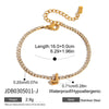 Wholesale Stainless Steel Rhinestone Letter Geometric Bracelet For Women With Electroplating Light Luxury High End Non Fading Jewelry
