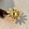 Wholesale Stainless Steel Ring Cut Out Flower Antique Minimalist Geometric Style With Electroplating