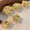 Wholesale Stainless Steel Ring Cut Out Flower Antique Minimalist Geometric Style With Electroplating