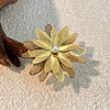 Wholesale Stainless Steel Ring Cut Out Flower Antique Minimalist Geometric Style With Electroplating