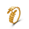 Wholesale Stainless Steel Ring For Women Geometric Hammer Chain Cross Opening Electroplated