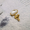 Wholesale Stainless Steel Ring For Women With Geometric Design And Electroplating Treatment