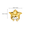 Wholesale Stainless Steel Ring Geometric Heartshaped Electroplated Design For Women