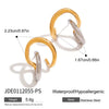 Wholesale Stainless Steel Ring Geometric Style Electroplating Jewelry For Women