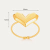 Wholesale Stainless Steel Ring Heart Butterfly Geometric Style 18K Goldplated Jewelry