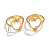 Wholesale Stainless Steel Ring Ins Cold Retro Style Round Shape 18K Gold Plated