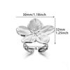Wholesale Stainless Steel Ring Retro Palace Style Glossy Gold Flower Pattern Electroplated