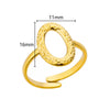 Wholesale Stainless Steel Ring With Butterfly Crown And Heart Shaped Design Geometric Style Electroplated