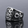 Wholesale Stainless Steel Ring With Cross And Eye Of Horus Pattern Polish Processing Unisex Personality Style