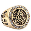 Wholesale Stainless Steel Ring With Diamond Set Retro Domineering Style Featuring Letters Numbers And Text Patterns