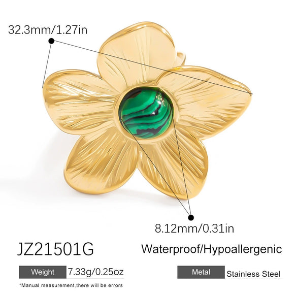 Wholesale Stainless Steel Ring With Geometric Pattern Electroplated For Women