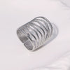 Wholesale Stainless Steel Ring With Geometric Shape Vacuum Electroplated 18K Gold Simple High End Non Fading