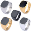 Wholesale Stainless Steel Ring With Letters Numbers Text Pattern For Men And Women Personality Style Apply Oil Processing