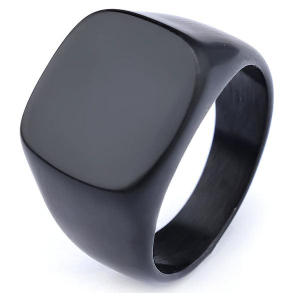 Wholesale Stainless Steel Ring With Letters Numbers Text Pattern For Men And Women Personality Style Apply Oil Processing