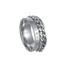 Wholesale Stainless Steel Ring With Viking Letter Rotating Design And Electroplating Treatment Unisex Style
