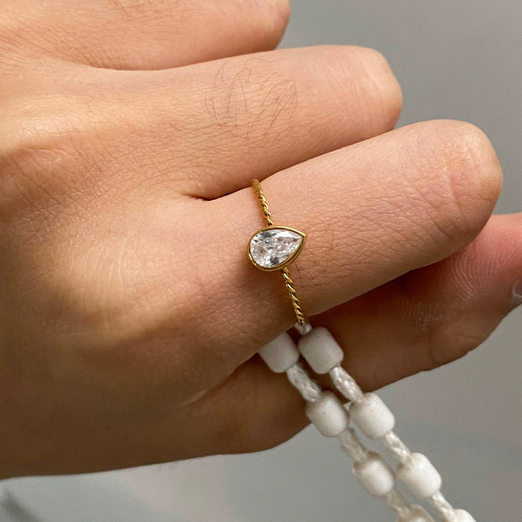 Wholesale Stainless Steel Rings With Geometric Pattern For Women Stacked Wear Electroplated High End Feeling
