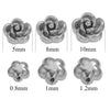 Wholesale Stainless Steel Rose Pattern Handmade Casting Beaded Jewelry Accessories Bracelet And Necklace