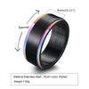 Wholesale Stainless Steel Rotatable Ring For Men In Black