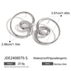 Wholesale Stainless Steel Rotating Hollow Earrings With Geometric Style And 18K Gold Plated Electroplating For Women