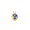 Wholesale Stainless Steel Round Birthstone Pendant Accessories With Electroplating