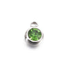 Wholesale Stainless Steel Round Birthstone Pendant Accessories With Electroplating