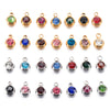 Wholesale Stainless Steel Round Birthstone Pendant Accessories With Electroplating