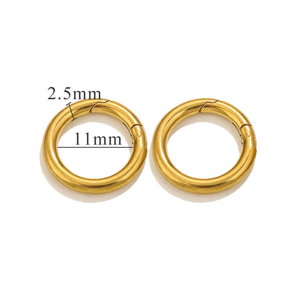 Wholesale Stainless Steel Round Diy Hardware Spring Buckle With Environmentally Friendly Treatment