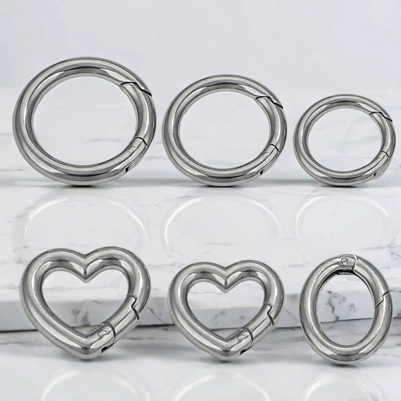 Wholesale Stainless Steel Round Diy Hardware Spring Buckle With Environmentally Friendly Treatment