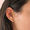 Wholesale Stainless Steel Round Ear Clip With Hemp Rope Design And Electroplating For Women