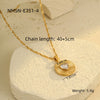 Wholesale Stainless Steel Round Inlaid Love Zircon Electroplated Clavicle Chain Necklace For Women
