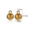 Wholesale Stainless Steel Round Pendant Necklace Accessories Electroplated 18K Gold Color Diy Jewelry