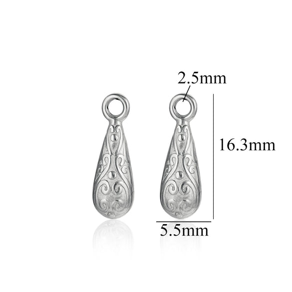 Wholesale Stainless Steel Round Pendant Necklace Accessories Electroplated 18K Gold Color Diy Jewelry