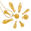 Wholesale Stainless Steel Round Pendant Necklace Accessories Electroplated 18K Gold Color Diy Jewelry