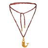 Wholesale Stainless Steel Seaside Vacation Necklace With Star And Geometric Pattern Electroplating For Women