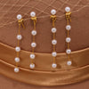 Wholesale 316L Stainless Steel Shell Beads Glossy Bead Earrings Light Luxury Geometric Style With Electroplating