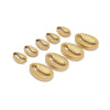 Wholesale Stainless Steel Shell Shaped Hollow Pendant Necklace And Bracelet Accessories With Vacuum Electroplated Finish