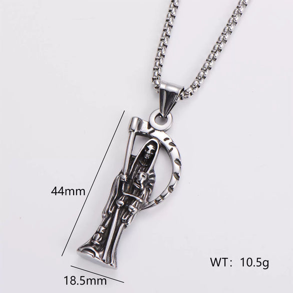 Wholesale Stainless Steel Ship Anchor Cross Truck Pendant Necklace For Men With Geometric Style And Polishing Process