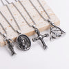 Wholesale Stainless Steel Ship Anchor Cross Truck Pendant Necklace For Men With Geometric Style And Polishing Process