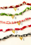 Wholesale Stainless Steel Silk Scarf Necklace With Heart Shape Sunflower Pendant And Electroplating Design