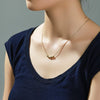 Wholesale Stainless Steel Simple Bead Pendant Necklace With Snake Bone Chain And Electroplating Process