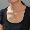 Wholesale Stainless Steel Simple Character Hollow Pendant Necklace With Electroplating And O Word Chain