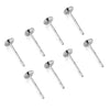 Wholesale Stainless Steel Simple Geometric Electroplated Diy Handmade Antiallergic Ear Needle Accessories
