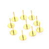 Wholesale Stainless Steel Simple Geometric Electroplated Diy Handmade Antiallergic Ear Needle Accessories