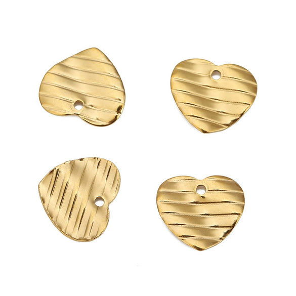 Wholesale Stainless Steel Simple Style Curved Star Love Earrings And Necklace Pendant With Surface Grain Pattern And Electroplating Process Accessories