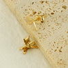 Wholesale 316L Stainless Steel Simple Style Dragonfly Earrings With Electroplating Treatment For Women