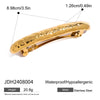 Wholesale Stainless Steel Simple Style Electroplated Spring Clip Hairpin For Women