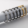 Wholesale Stainless Steel Skull Opening Men's Punk Bracelet With Polishing And Animal Zodiac Pattern
