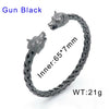 Wholesale Stainless Steel Skull Opening Men's Punk Bracelet With Polishing And Animal Zodiac Pattern